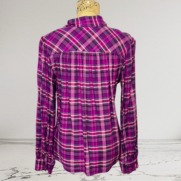 275 - RW & CO Blouse - 100% Viscose - Ties & Buttons - Picture 3 of 16